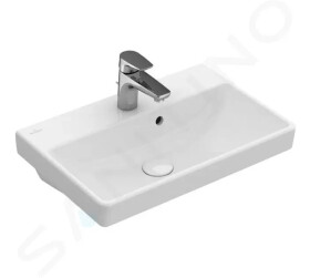 VILLEROY & BOCH - Avento Umyvadlo Compact 550x370 mm, s přepadem, 1 otvor pro baterii, alpská bílá 4A005501