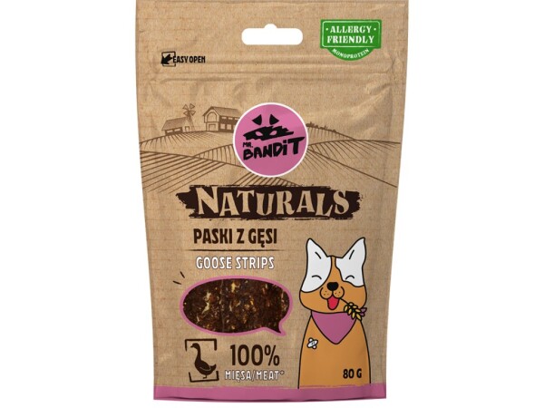 Husí stripsy Naturals 80g Mr. Bandit