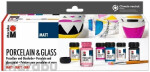 Marabu Porcelain Glass starter set - Matt 6 x 15ml