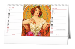 Stolní kalendář 2027 Baloušek čtrnáctidenní Alfons Mucha