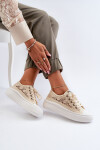 Dámské krajkové tenisky Lee Cooper LCW-23-44-1620 Beige 41