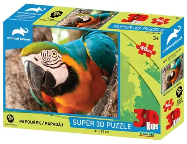 PRIME 3D Puzzle Papoušek