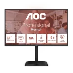 27" AOC Q27E4CV černá / IPS / 2560x1440 / 16:9 / 4ms / 1500:1 / 350cd-m2 / HDMI + DP + USB-C / VESA (Q27E4CV)