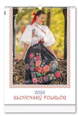 Slovenský folklór 2026 - nástenný kalendár