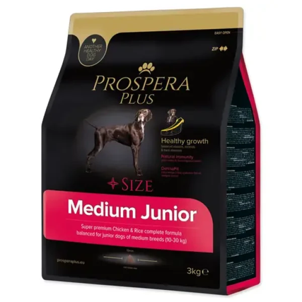 Prospera Plus Medium Junior kuře s rýží 3kg / Granule pro štěňata (1514-10404)