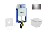 GEBERIT - Kombifix Set předstěnové instalace, klozetu a sedátka Ideal Standard Tesi, tlačítka Sigma30, chrom 110.302.00.5 NF6