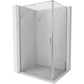 MEXEN/S - Exo sprchový kout dveře křídlové 110 x 95, transparent, chrom 819-110-095-01-00
