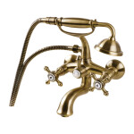 OMNIRES - RETRO vanová baterie se sprchovým setem, kartáčovaný antický bronz RE7231BR
