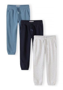 Tepláky slim-fit s elastickým pasem a stahovací šňůrkou 3pack Minoti 29FLEECE286 - 158/164 | 13/14let