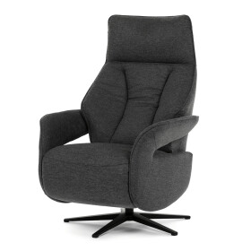 Relaxační křeslo, elektrické zabudované ovládání, šedá, látka, TV-B3973 GREY2