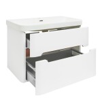 Koupelnová skříňka s umyvadlem SAT Fusion 77,5x53x45 cm bílá matná mat SATFUSION280WMW SATFUSION280WMW