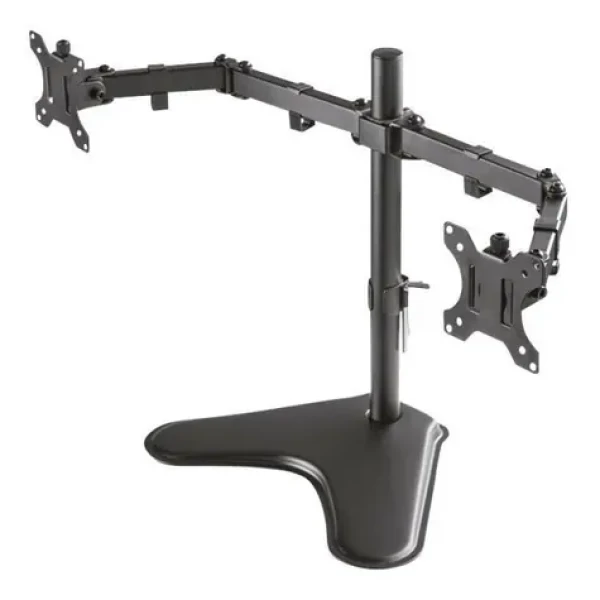 Neomounts FPMA-D550DBLACK černá / Držák displeje na stůl / 10-32" / svorka / VESA 100x100 / nosn. 2x 8kg / 2 displeje (FPMA-D550DBLACK)