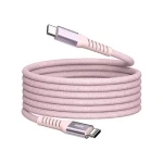 Verbatim 31853 Magnetický 60W USB-C kabel 1.2m růžová / USB-C(M) / USB-C(M) / 100 W / PD QC 3.0 (31853)