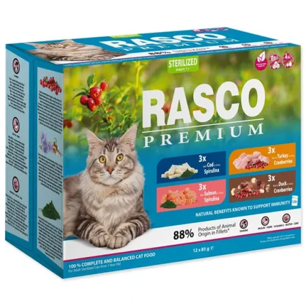 Rasco Premium Sterilized Kapsička Multipack 12x 85g (1703-13398)