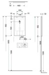 KLUDI - Luma Zrcadlo s LED osvětlením a vyhříváním, 40x68 cm, dotykový senzor 17SP0400