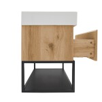 Koupelnová skříňka s umyvadlem SAT B-Way 79x30x45 cm dub BWAY80OAKFU2 BWAY80OAKFU2