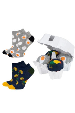 Ponožky SOXO balení na vajíčka vajíčka slepice 2pack černá 40-45