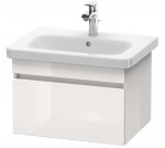 DURAVIT - DuraStyle Umyvadlová skříňka 40x58x45 cm, 1 zásuvka, lesklá bílá DS638002222