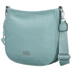 Trendy dámská koženková crossbody kabelka Candelis, džínově modrá