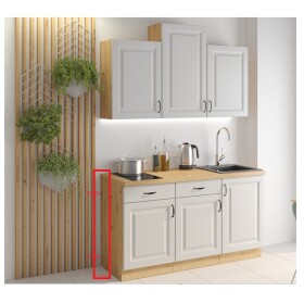 Krycí lišta - spodní kuchyňské skříňky Délka: 815x55 mm, Barva desky: Bílá