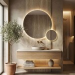 REA - Zrcadlo LED R-9045 90cm + 45cm HOM-08532