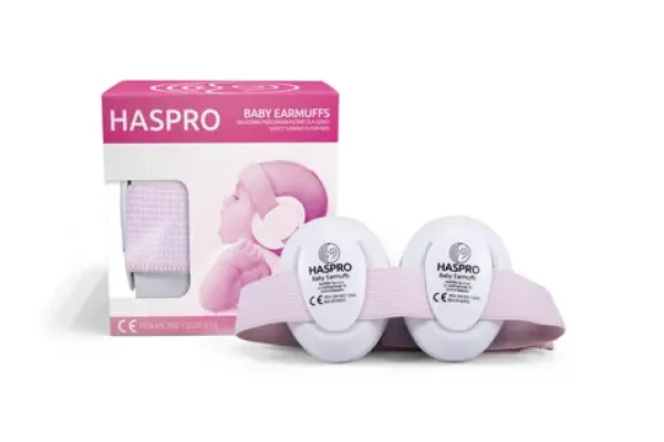 Haspro Hearing Protection BABY sluchátka na uši, 0m+, růžová (HSBE04G)