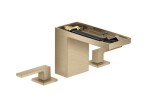 AXOR - MyEdition Umyvadlová baterie s výpustí Push-Open, 3-otvorová instalace, EcoSmart, kartáčovaný bronz/bez destičky 47072140