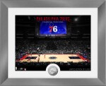 Highland Mint Obraz Philadelphia 76ers NBA Art Deco Stadium Silver Coin Photo Mint