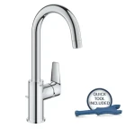Grohe Start Edge - Umyvadlová baterie s otočným výtokem a výpustí chrom (24201001)