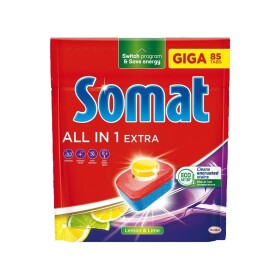 Somat tablety do myčky All in 1 Extra Lemon & Lime 85 ks