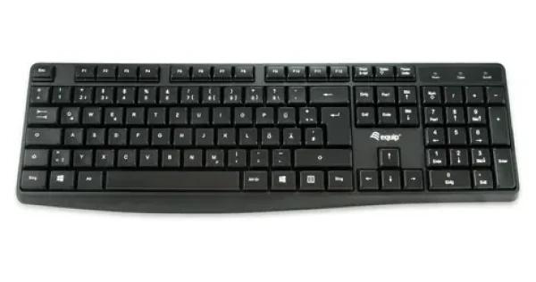Equip Drátová klávesnice PT černá / Klávesnice / USB / 105 kláves / Plast (245212)