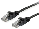 Equip Patch kabel Cat6 U/UTP černá / Síťový kabel / RJ-45 / 0,15 m / CCA vodič (625474)