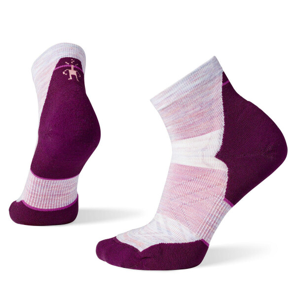 Dámské merino běžecké ponožky SMARTWOOL Women's Run Targeted Cushion Ankle Socks, Purple Eclipse velikost: 42-45 (L)