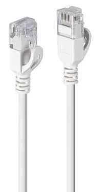 Lindy Cat6a U/UTP Ultra Slim šedá / Patch kabel / RJ-45 / 1 m (47582)