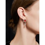 Náušnice Swarovski Elements Carlosa, Zlatá