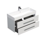 Koupelnová skříňka s umyvadlem SAT Cube Way 100x53x46 cm bílá lesk CUBE461002BISAT CUBE461002BISAT
