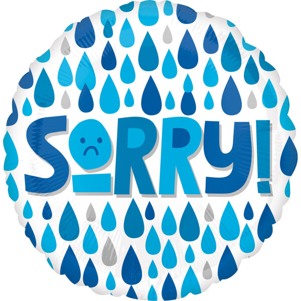 Sorry balónek kapky deště 42 cm Amscan Sorry balónek kapky deště 42 cm Amscan