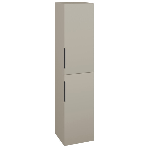 Dřevojas - Vysoká skříň DOS SVD2 35 - L04 Béžová vysoký lesk / Úchytka T07 / L04 Béžová vysoký lesk / Pravé 116699IP