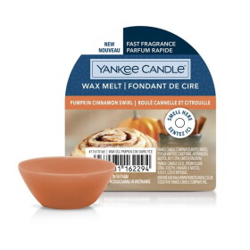 Yankee Candle Vosk do aromalampy Yankee Candle 22 g – Pumpkin Cinnamon Swirl, hnědá barva, vosk