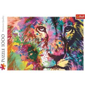 Barevný lev 1000 dílků