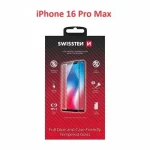 SWISSTEN FULL FLUE COLOR FRAME CASE FRIENDLY ochranné sklo pro Apple iPhone 16 Pro Max černá (54501868)