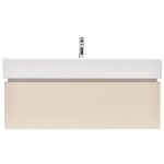 Koupelnová skříňka s umyvadlem SAT Feel 100x30x46 cm pískově béžová mat SATFEEL100BEU2B SATFEEL100BEU2B