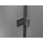 MEXEN/S - Lunar L sprchové dveře křídlové pravé 135 cm, transparent, grafit metal 834L-135-000-95-00-P