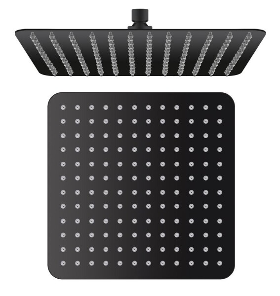 SAPHO - SLIM hlavová sprcha, 300x300, černá mat SL101