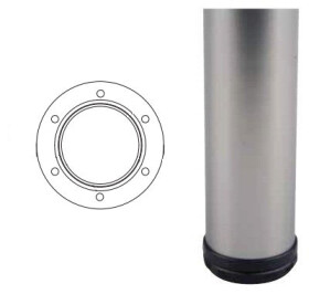 Strong stolová noha nikl satin 710x60 (290681)