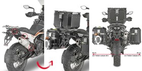 Plo9430Cam trubkový nosič PL One-Fit pro Ktm Adventure 790/790R (19-20) pro boční kufry Obkn