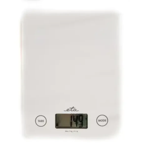 ETA ETA277790000 Lori bílá / kuchyňská váha / max nosnost 5kg / přesnost 1g / LCD displej / Napájení 1x 3V (CR2032) (ETA277790000)