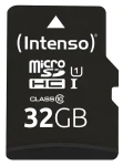 Intenso microSDHC 32GB / Paměťová karta / UHS-I (U1) / Class 10 / 90 MB/s / vč. SD adaptéru (3423480)
