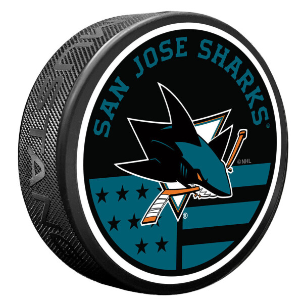Mustang Puk San Jose Sharks NHL American Flag Pat Puck