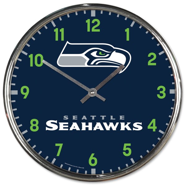 Hodiny Seattle Seahawks NFL Chrome Team Design